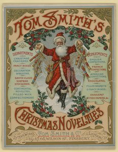 Tom Smith & Co Ltd, Christmas Novelties, Christmas Crackers, Broschyromslag av English School