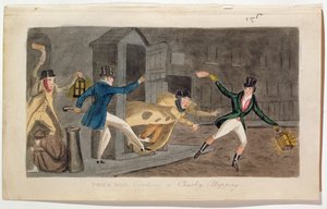 Tom och Bob tar en tupplur av Charley, 1821 (akvatint) av English School