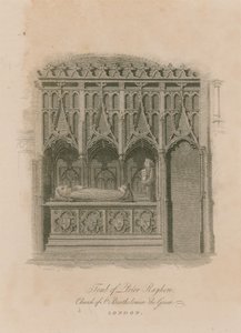 Tomb of Prior Rayhere, Church of St Bartholomew the Great, Smithfield av English School