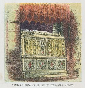 Kung Edward III:s grav i Westminster Abbey av English School