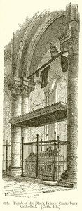 Den svarte prinsens grav, Canterbury Cathedral