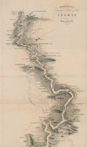 Tomblesons panoramakarta över Themsen och Medway