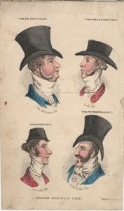 Tonska hattar och slipsar, c.1815-20 av English School