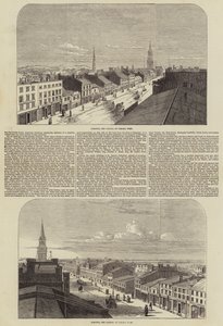 Toronto, huvudstaden i västra Kanada (gravyr) av English School