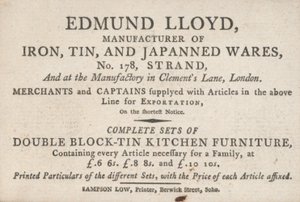 Byteskort, Edmund Lloyd av English School
