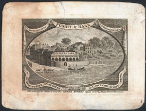 Trade card, Flight & Barr av English School