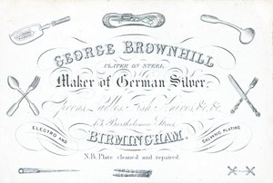Byteskort, George Brownhill av English School
