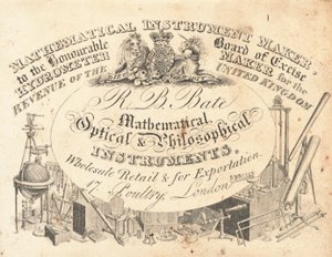 Handelskort, R B Bate av English School