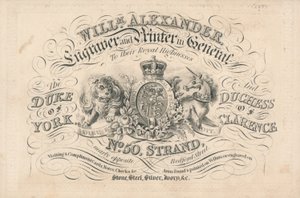 Byteskort, William Alexander av English School