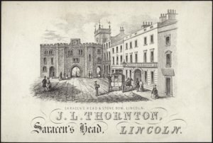 Byteskort för J L Thornton av English School