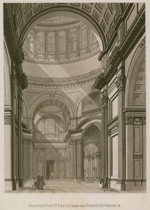 Transept av St Pauls Cathedral London, från norra ingången av English School