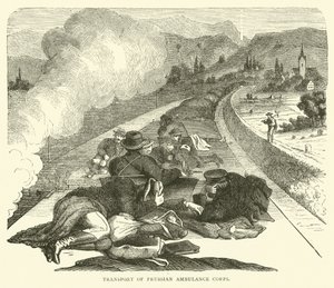 Transport av den preussiska ambulanskåren, november 1870 av English School