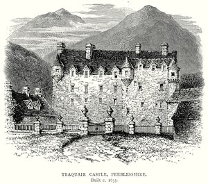 Traquair Castle, Peeblesshire (Gravur)