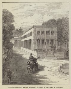 Trianon-sous-Bois, där marskalk Bazaine är fängslad en fånge (gravyr) av English School
