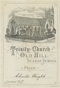 Trinity Church Old Hill söndagsskola pris av English School