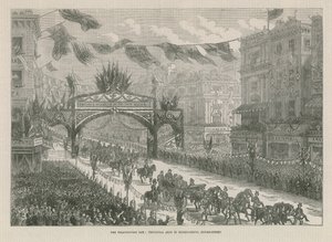 Triumfbåge i Regent Circus av English School