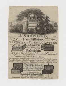Trunk Maker, J Shepherd, byteskort av English School