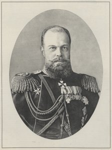 Tsar Alexander III av Ryssland. av English School