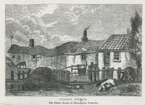 Tuckers Cottage, det äldsta huset i Kensington Potteries av English School