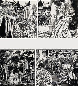 Tudor scener av English School