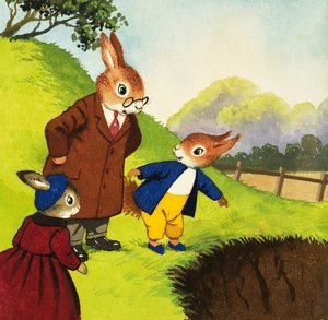 Tufty pekar på hålet av English School