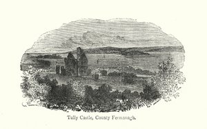 Tully Castle, County Fermanagh (gravyr) av English School