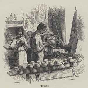 Turner (gravyr) av English School