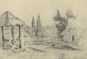 Turners Farm, c 1821 (gravyr) av English School