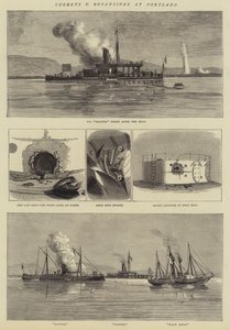 Turrets v Broadsides at Portland (gravyr) av English School