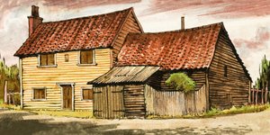 Oidentifierat hus av English School
