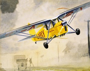 Oidentifierat lågtflygande flygplan av English School