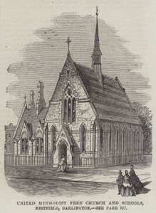 United Methodist Free Church and Schools, Nestfield, Darlington (gravyr) av English School