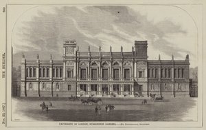 University of London, Burlington Gardens, Mr Pennethorne, arkitekt (gravyr) av English School