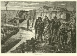 På vallarna, oktober 1870 av English School