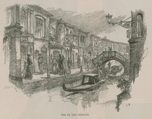 Venedig i London: Sketches at Olympia - One of the Terraces av English School