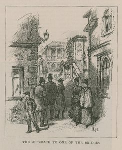 Venedig i London: Sketches at Olympia - Inflygningen till en av broarna av English School