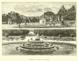 Versailles palats och trädgårdar av English School