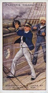 Victoria Cross: Midshipman (efteråt konteramiral) C D Lucas, RN, vid Bomarsund av English School