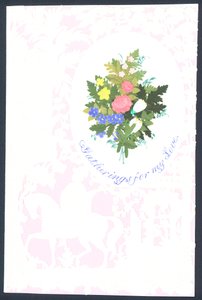 Viktoriansk Valentin av English School