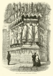 Utsikt i det inre av Reims katedral, september 1870 av English School