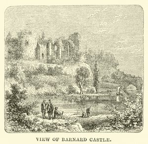 Utsikt över Barnard Castle av English School