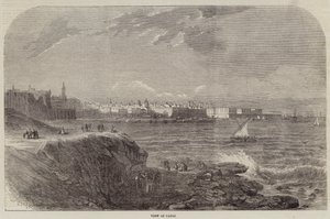 Utsikt över Cadiz (gravyr) av English School
