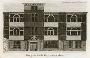 Utsikt över General Monks House i Grub Street av English School