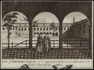 Utsikt över Gresham College av English School