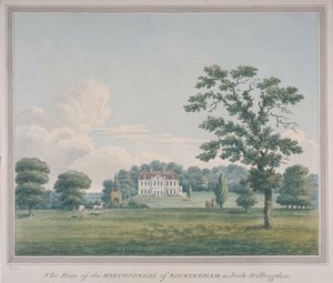 Utsikt över Hillingdon House, ca 1820 (wc på papper) av English School