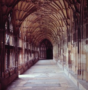 Utsikt över klostret, c.1355 av English School