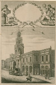 Utsikt över Royal Exchange, London av English School
