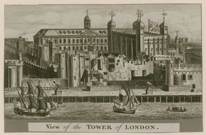 Utsikt över Tower of London av English School