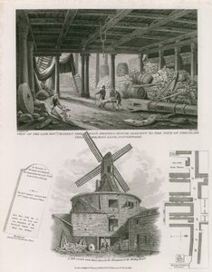 Utsikt över framlidne pastor Charles Skeltons möteshus intill platsen för Globe Theatre av English School