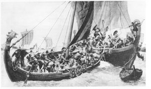Vikingaskepp av English School